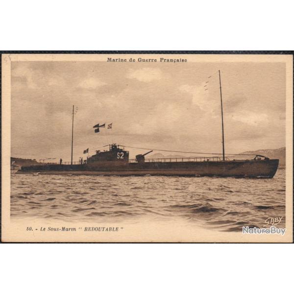 CPA - MARINEDE GUERRE - Le Sous - Marin " REDOUTABLE " N�3928