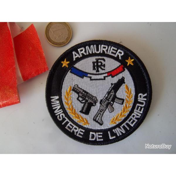 �cusson patch insigne minist�re de l'int�rieur armurier