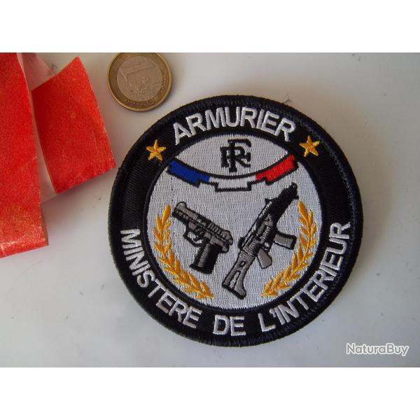 �cusson patch insigne minist�re de l'int�rieur armurier