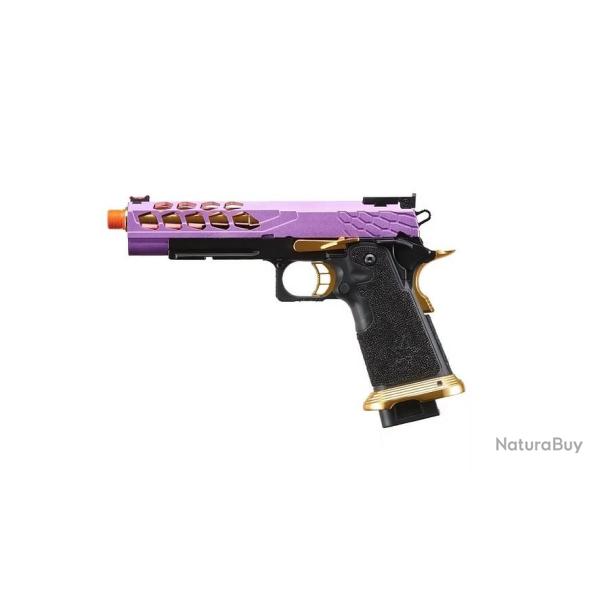 PISTOLET AIRSOFT GBB STRYK HI-CAPA 5.1 VIOLET ET OR LANCER TACTICAL