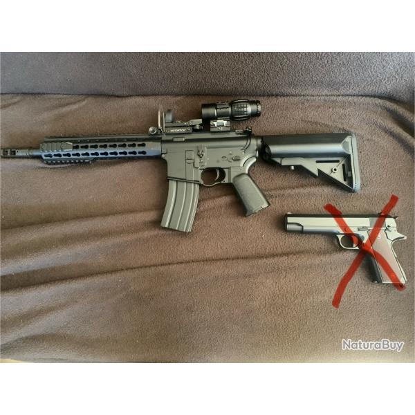 Equipement airsoft ( rplique M4 Cyma plus quipement