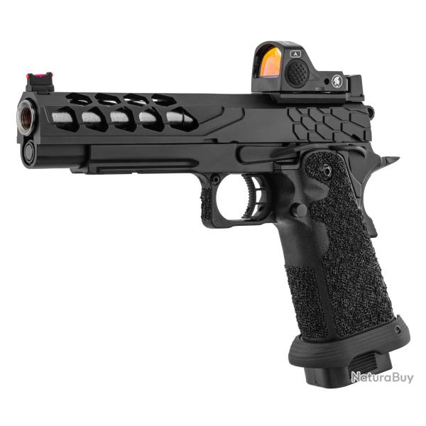 PISTOLET AIRSOFT GBB STRYK HI-CAPA 5.1 NOIR AVEC RMR