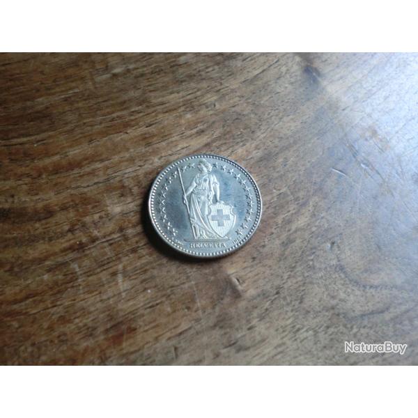 monnaie 2 francs suisse  2010