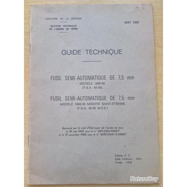 MAT 1032 Fusil semi-automatique de 7,5mm (3)
