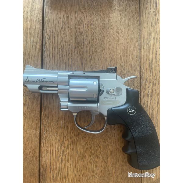 AIRGUN DAN WESSON CO2 2,5'' CHROME FULL METAL BBS 4.5