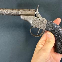 EXCEPTIONNEL ET S&Ucirc;REMENT UNIQUE PISTOLET DE SALON cal. 22 short