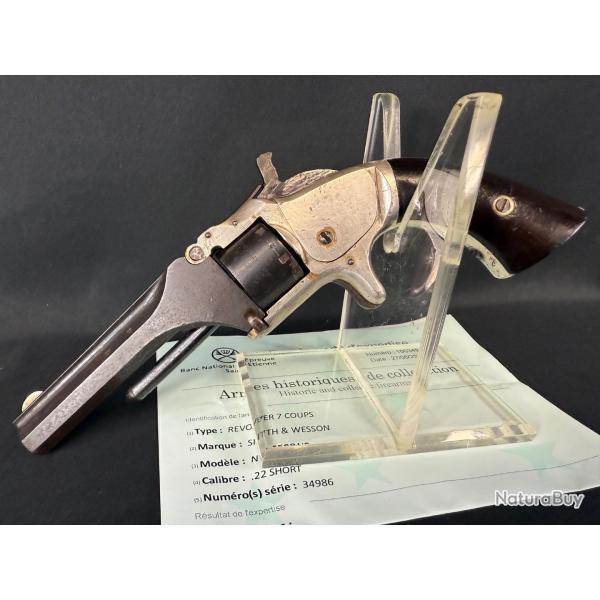 TRS RARE SMITH & WESSON 1er modle TOP BREAK cal. 22 short
