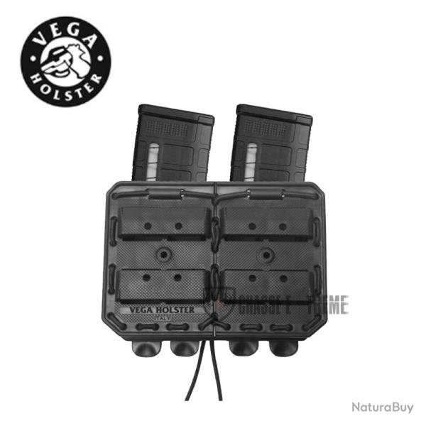 Porte-Chargeur Double C�te � C�te VEGA Bungy 8BL17 pour M4/Ar15 Noir