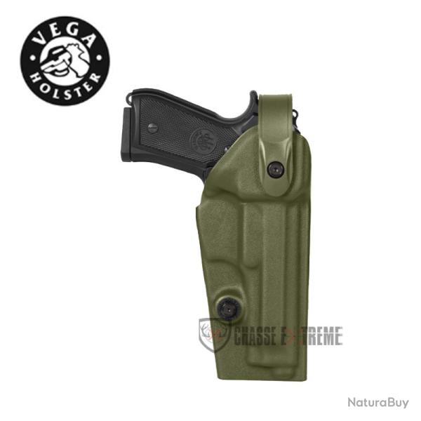 Holster VEGA Vegatek Duty VKD800 pour Berreta 92/98  PAMAS / MAS-G1 Droitier Vert Olive
