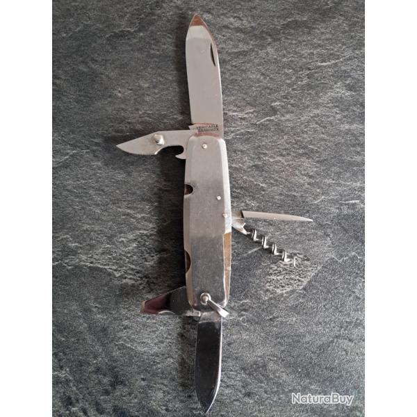 ancien fort couteau de chasse pliant bouledogue issarinox 6 pi�ces no manufrance