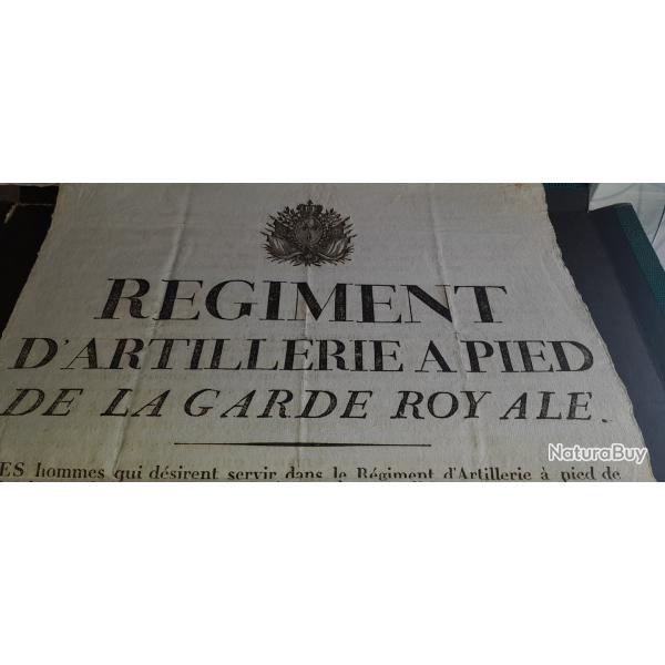 PLACARD ART GARDE ROYALE 1815