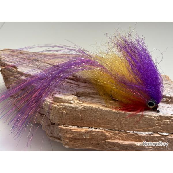Mouche streamer Brochet Purple grande taille