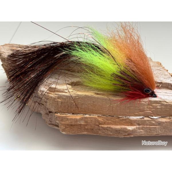 Mouche streamer Brochet Yellow grande taille