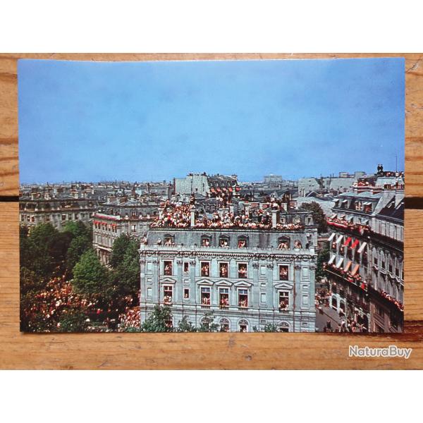 Rare Lib�ration de paris Le peuple attend aux fen�tres G�n�ral de Gaulle 26 ao�t 1944