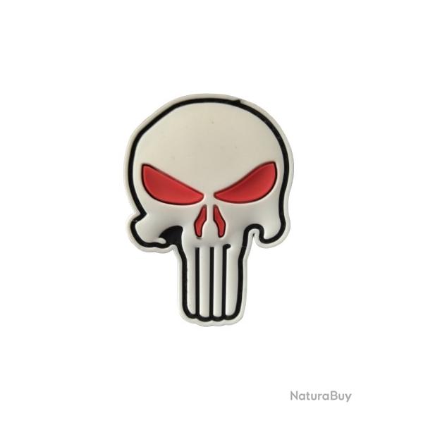 Patch/Ecusson - Crane Punisher - Blanc/rouge - PVC - velcro - Livraison gratuite