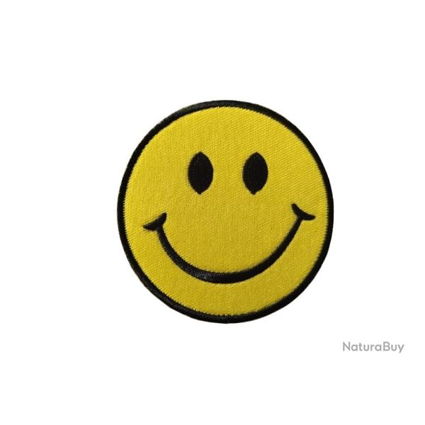 Patch Smiley - Velcro - Livraison gratuite