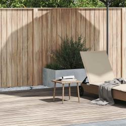 Table basse de jardin rectangulaire beige 40x40x37 cm rotin