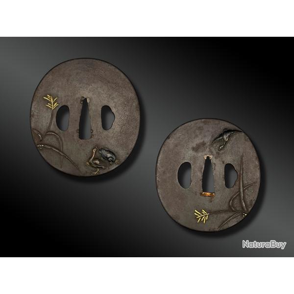 Ensemble de TSUBA pour daisho - Japon - Priode Edo (1603-1868) - XIXme sicle