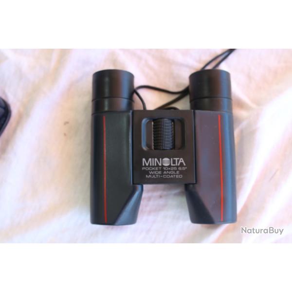 Minolta jumelles 10x25 Multi-Coated made in japan