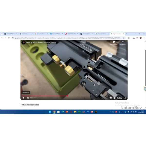 Valve rgulatrice pour carabine M30C.