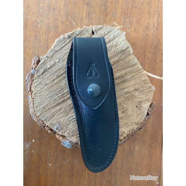 HOUSSE COUTEAU  LAGUIOLE   FABRICATION FRANCAISE EN CUIR  11CM    3