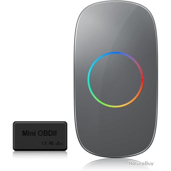 Botier CarPlay IA - CarPlay/Android Auto sans Fil, botier Voiture Streaming, Wi-FI/Bluetooth Doubl