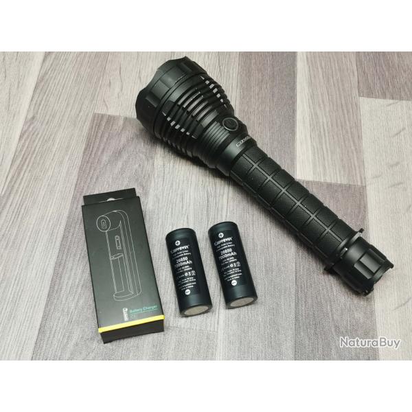 Lampe tactique Convoy L6 4000+ lumens  ACCUS ET CHARGEUR OFFERT