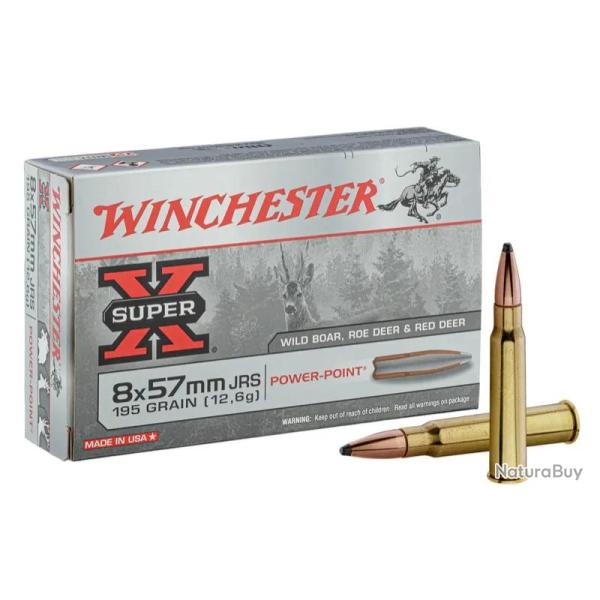 Balles de chasse Winchester 8 x 57 JRS Power Point
