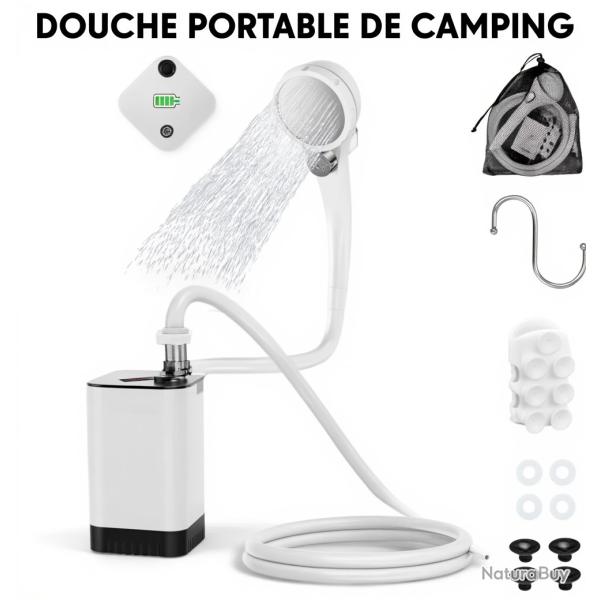 Douche portable avec batterie rechargeable de 5200mAh