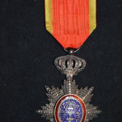 ETOILE DE CHEVALIER ORDRE ROYAL DU CAMBODGE-ARGENT-ORDRE COLONIAL (1864) BONNE FABRICATION ANCIENNE