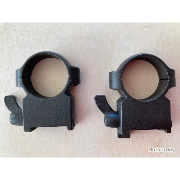 Montage  BRNO / CZ tout acier de diamtre 25,4 pour rail de 19 mm