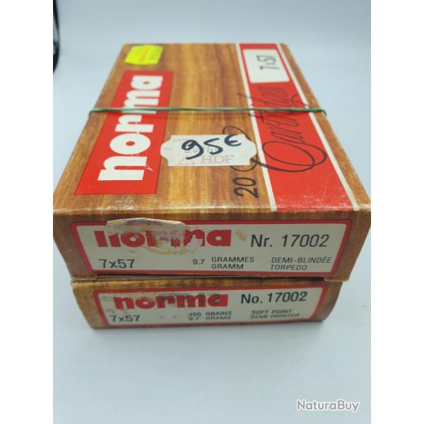 LOT 40 MUNITIONS 7X57 NORMA - SP 150 GRAINS
