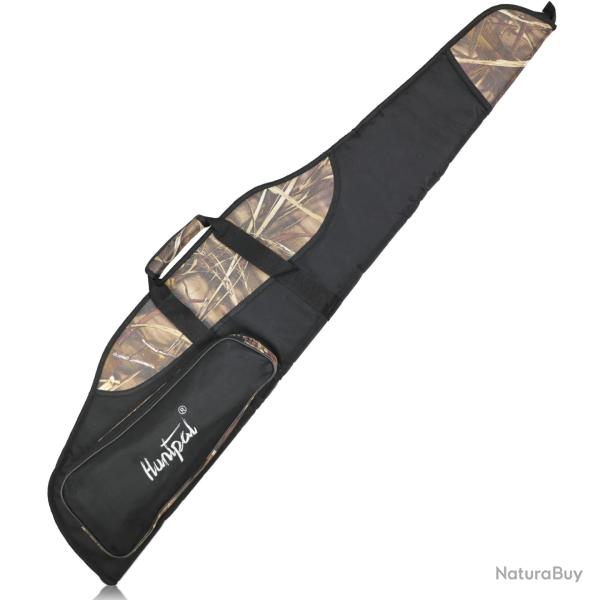 �tui Fusil Souple 123 cm 600D Oxford Rembourr� Poche Zipp�e Bandouli�re r�glable Etanche Camouflage
