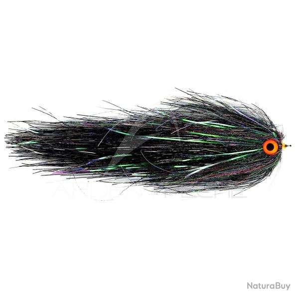 Mouche FutureFly Brochet Predator flash noir H4/0