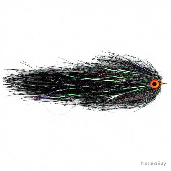 Mouche FutureFly Brochet Predator flash noir H4/0