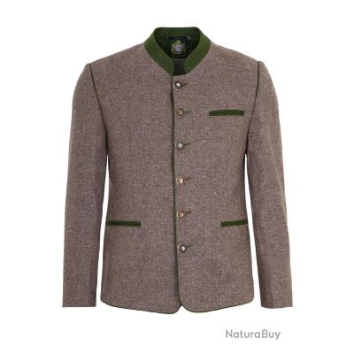 Veste de chasse en cuir, veste traditionnelle, comme neuve, en cuir de porc