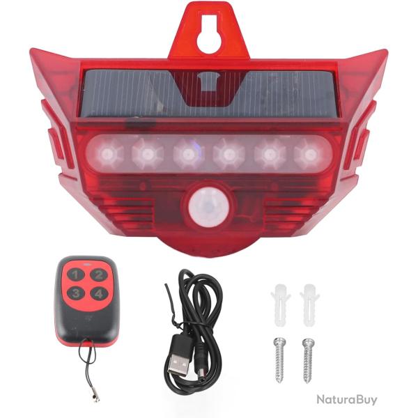 Alarme solaire dtecteur de mouvement - 120 dB - Etanche IP65