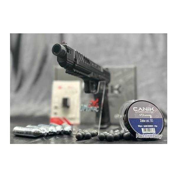 PACK LASER PR�TE A TIRER PISTOLET CANIK RIVAL CO2 C50 BLACK
