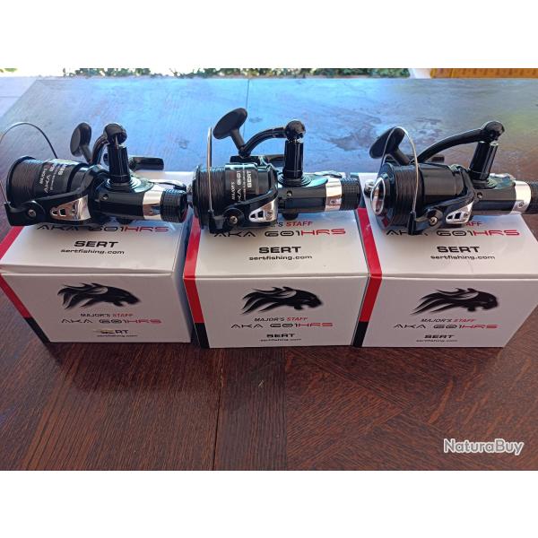 Lot de 3 Moulinets Dbrayables Aka HRS 601 FD Sert