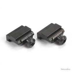 2 ADAPTATEURS PICATINNY VERS 11MM - LIVRAISON GRATUITE