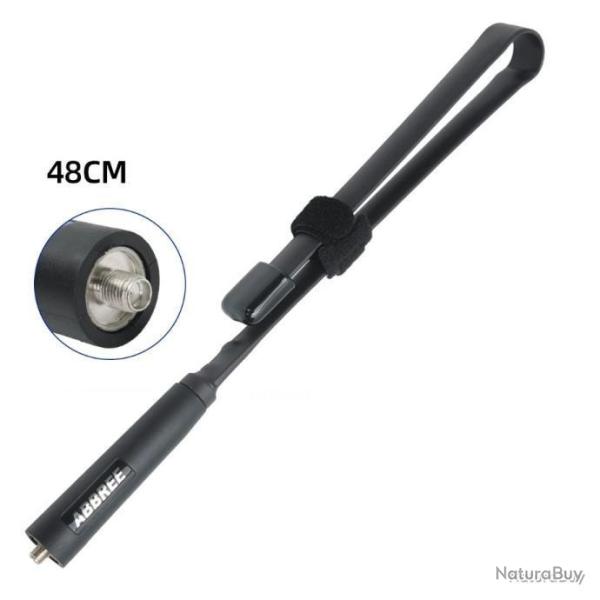ANTENNE PLIANTE ABBREE 48CM POUR TALKIE-WALKIE BAOFENG - LIVRAISON GRATUITE