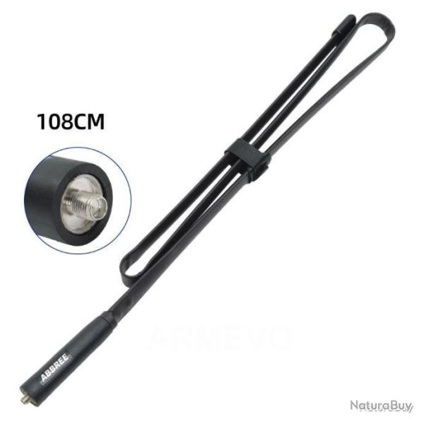 ANTENNE BAOFENG PLIANTE ABBREE 108CM POUR TALKIE-WALKIE  - LIVRAISON GRATUITE