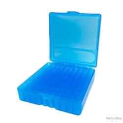 BO&Icirc;TE &Agrave; MUNITIONS 100 EMPLACEMENTS 9MM - BLEUE - LIVRAISON GRATUITE
