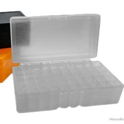 BO&Icirc;TE &Agrave; MUNITIONS 50 EMPLACEMENTS 9MM - BLANCHE - LIVRAISON GRATUITE