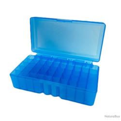 BO&Icirc;TE &Agrave; MUNITIONS 50 EMPLACEMENTS 9MM - BLEUE - LIVRAISON GRATUITE