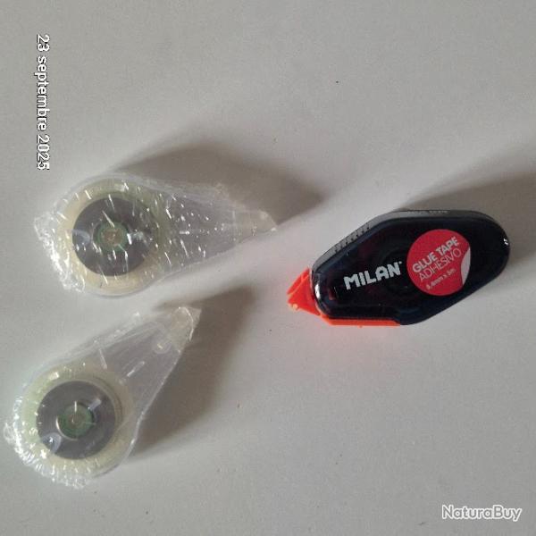 Lot de 2 rubans blanco et 1 ruban adh�sif en souris, neufs