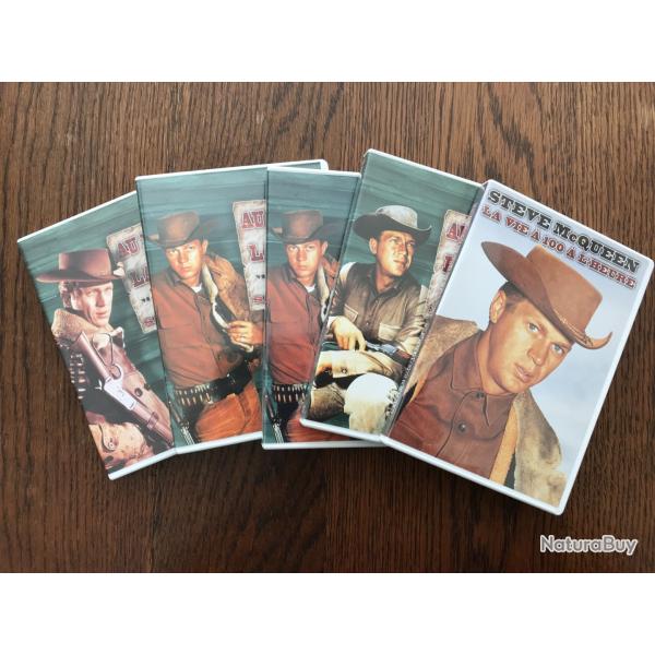 LOT DE 5 DVD AU NOM DE LA LOI STEVE MC QEEN