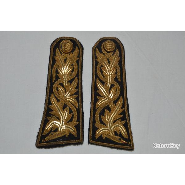 PATTES D'EPAULE SERVICE DE SANTE-MEDECIN-PROVENANT D'UN GENERAL-GUERRE 1914/1918-MAROC
