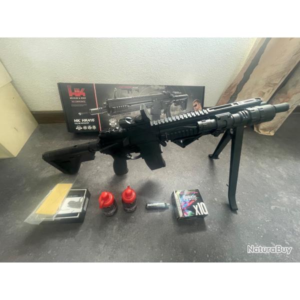 Carabine  Bille Acier 4,5mm Heckler & Koch HK416 A5 Burst 3 joules + Accessoires