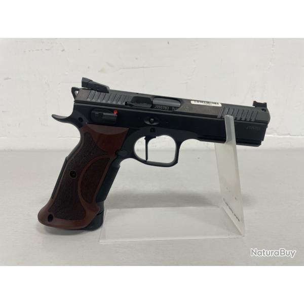 !! NEUF !! PISTOLET CZ SHADOW 2 BLACK WOOD CALIBRE 9X19 POIGNEE BOIS RALLONGE